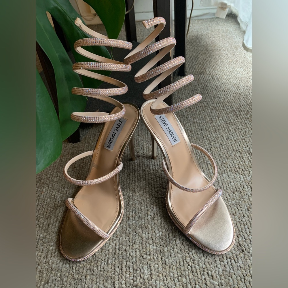 Steve Madden Women's Exotica Leg Coil Dress Sandals